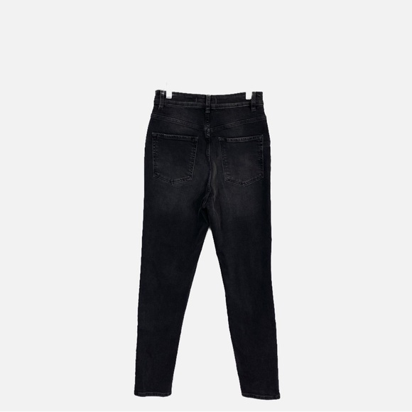 Free People 26 Zuri‎ Black High Rise Distressed Mom Jeans - Picture 2 of 13